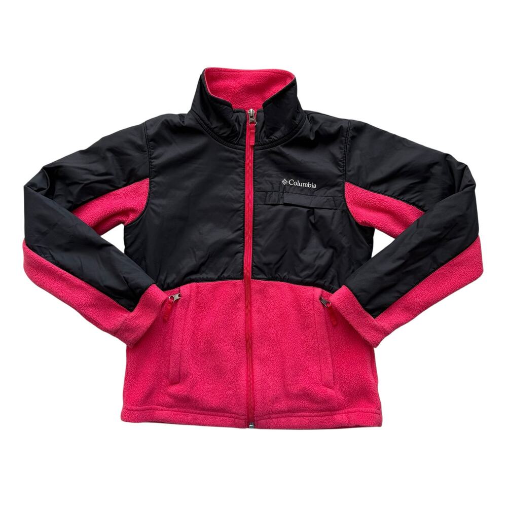 Columbia Girls Benton Springs Overlay Fleece Jacket Size S(7/8)